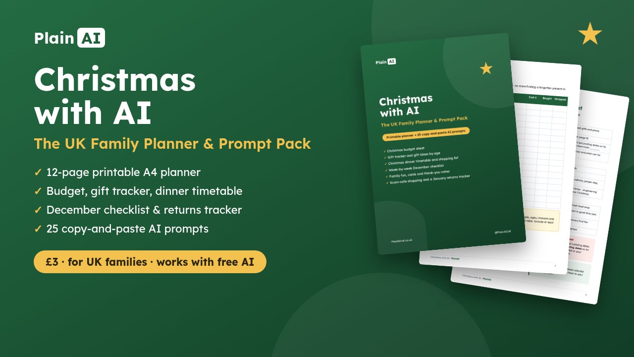 Christmas with AI planner cover